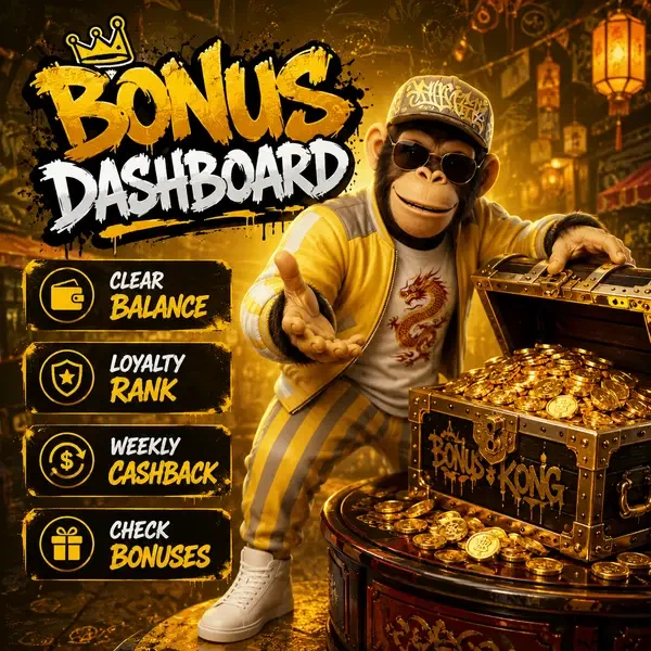 Bonus Kong opent schatkist bij Your Bonus Kong Dashboard login portaal