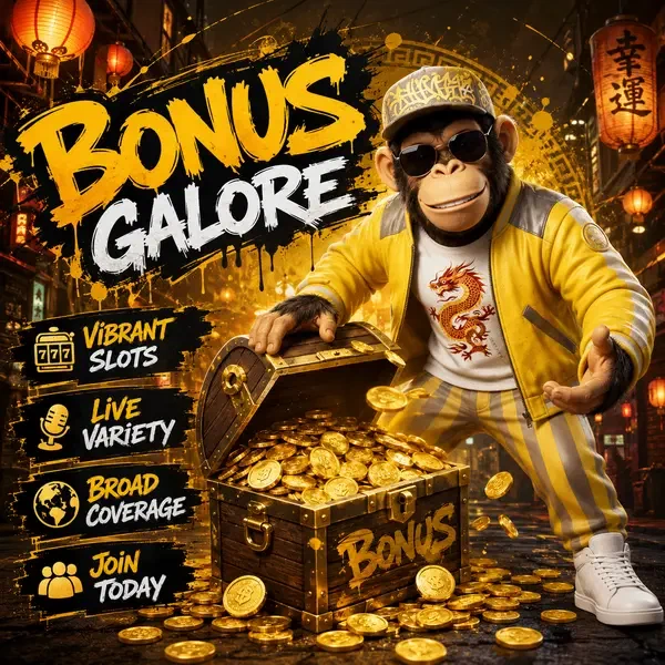 Bonus coins cascaderend rond Bonus Kong Software Providers terwijl speler schatkist beloningen ontdekt